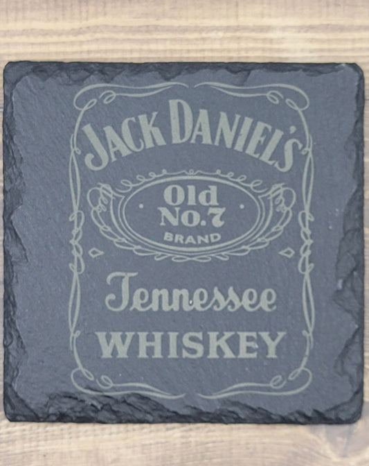 Jack Daniels Natural Slate Coaster