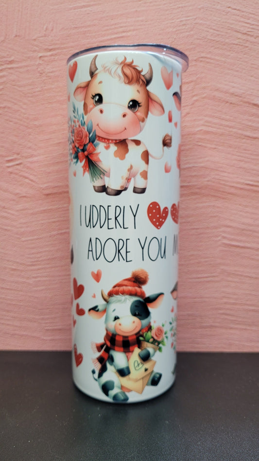 Have you Herd about our Moo-tiful Inside & Out Tumbler?  Adorable cows all around with phrases like Love You Till The Cows Come Home and more. 