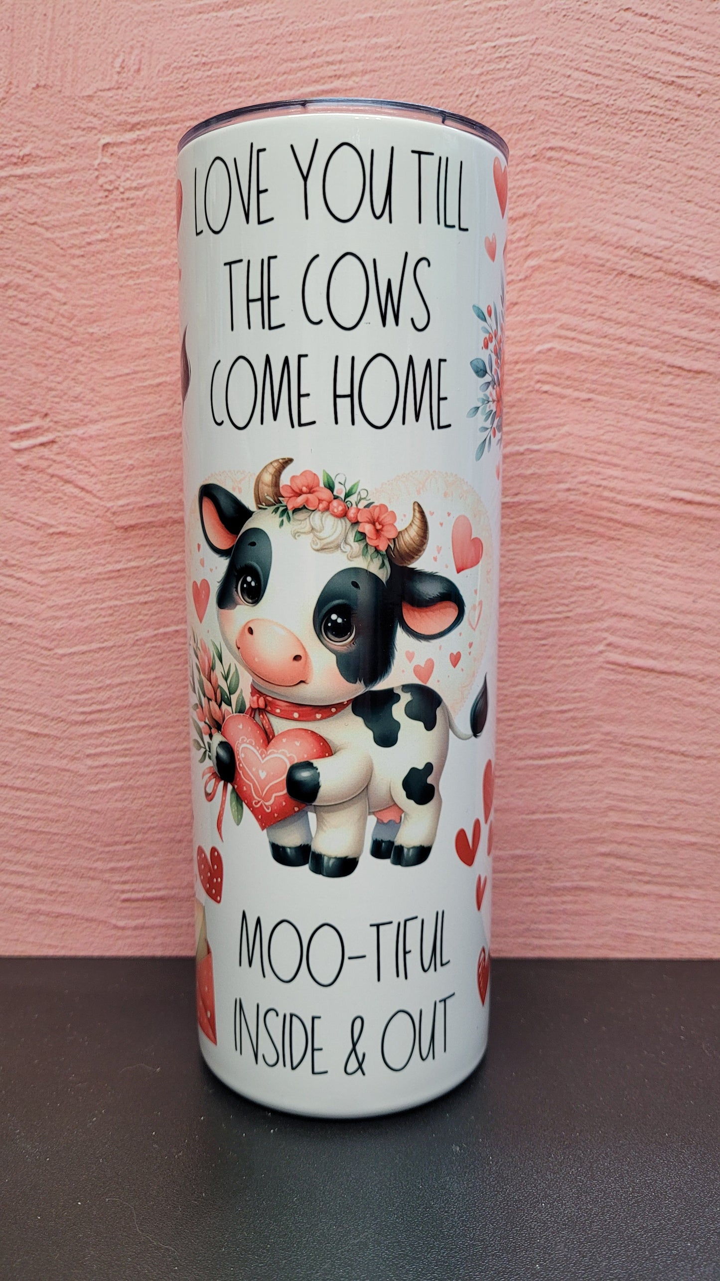 Have you Herd about our Moo-tiful Inside & Out Tumbler?  Adorable cows all around with phrases like Love You Till The Cows Come Home and more. 