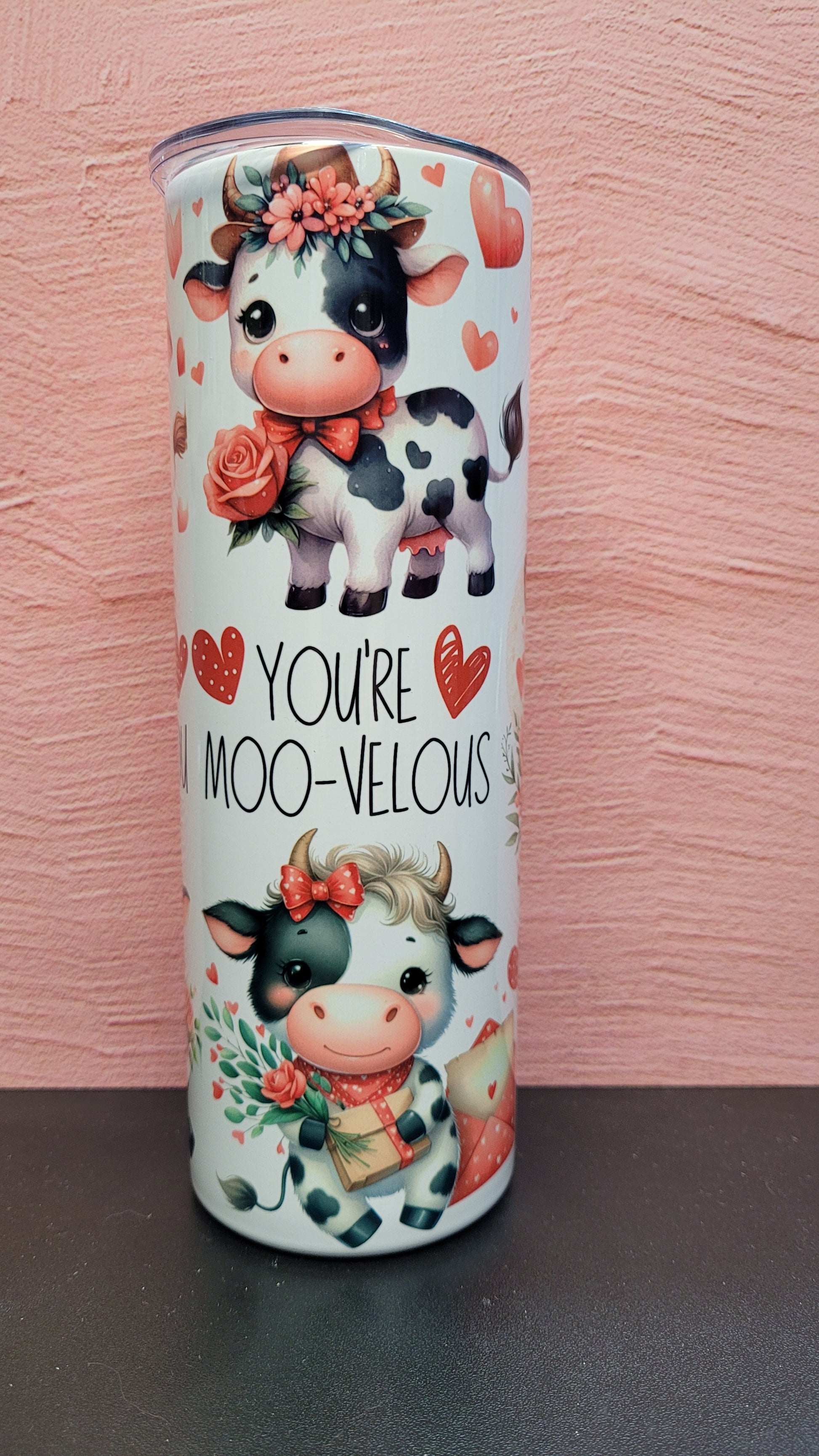 Have you Herd about our Moo-tiful Inside & Out Tumbler?  Adorable cows all around with phrases like Love You Till The Cows Come Home and more. 