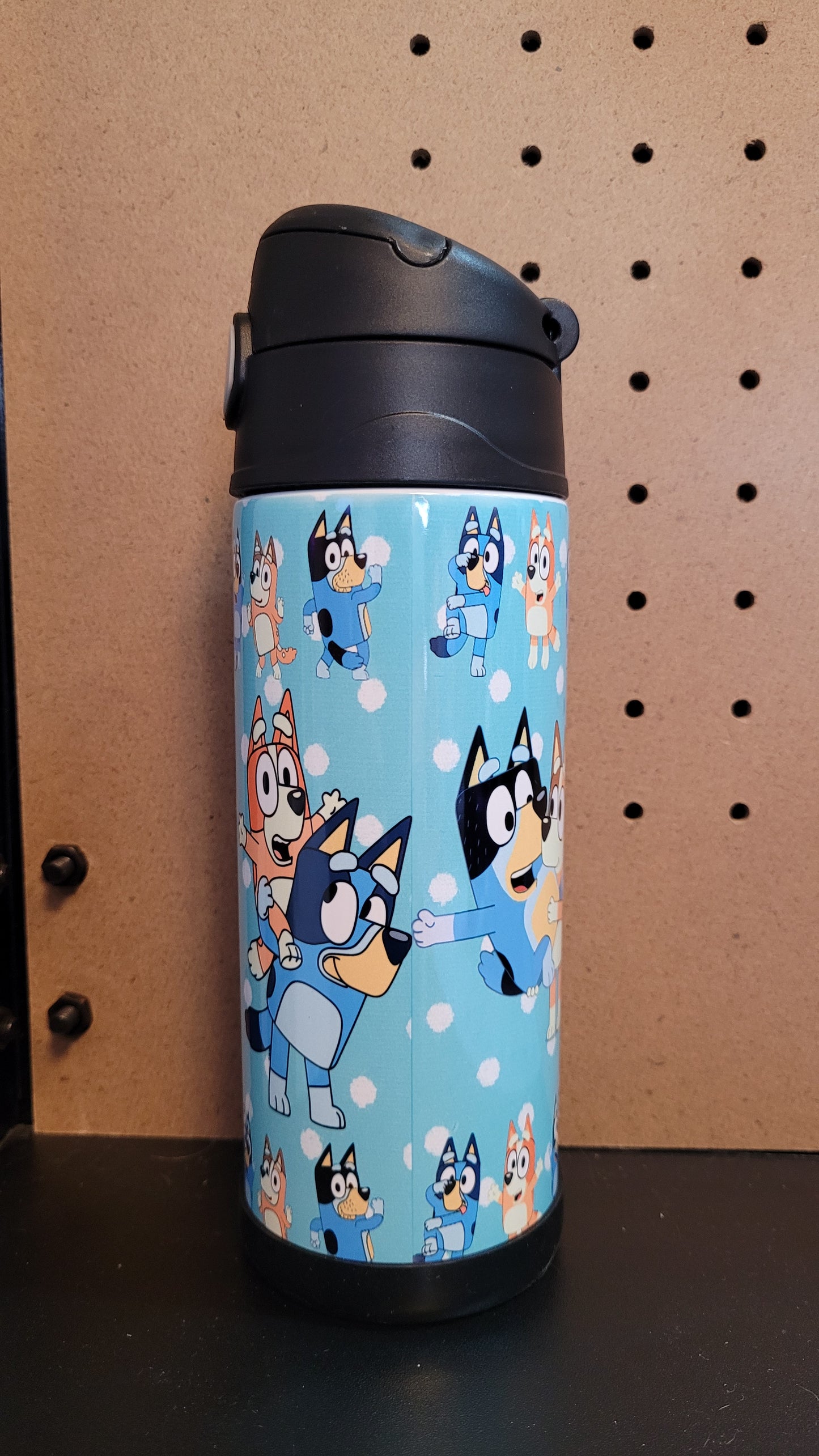 Tumbler 12 oz Sippy Flip Lid Bluey