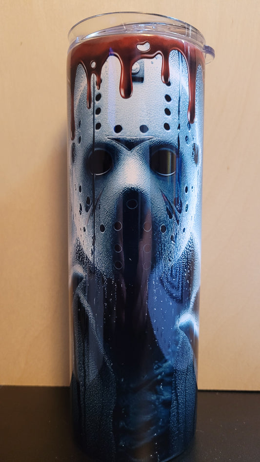 Our horror series sees a new addition.... Jason Voorhees from staring at you through a window in the rain....blood dripping down from the top...