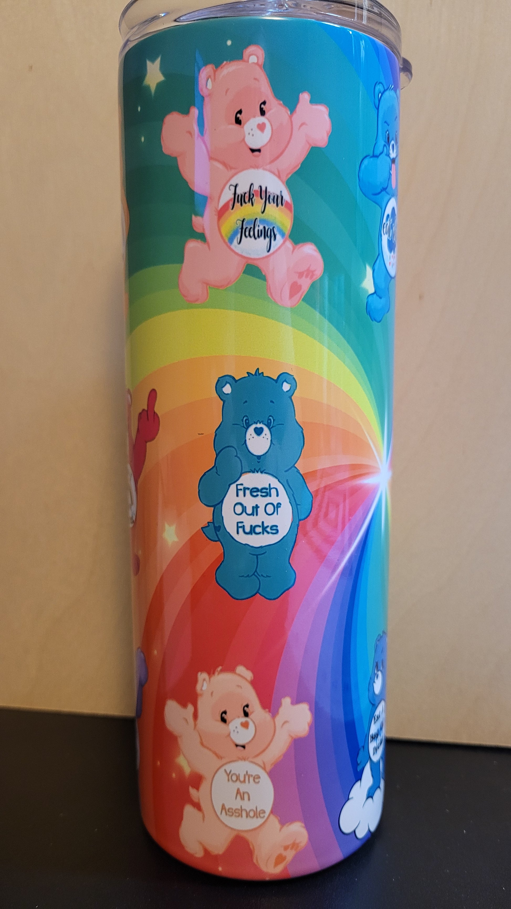 They are here! For adults only. The Swear Bears! The entire Swear Bears Lineup on 1 tumbler. Every color and each one with their own special phrase on their belly.