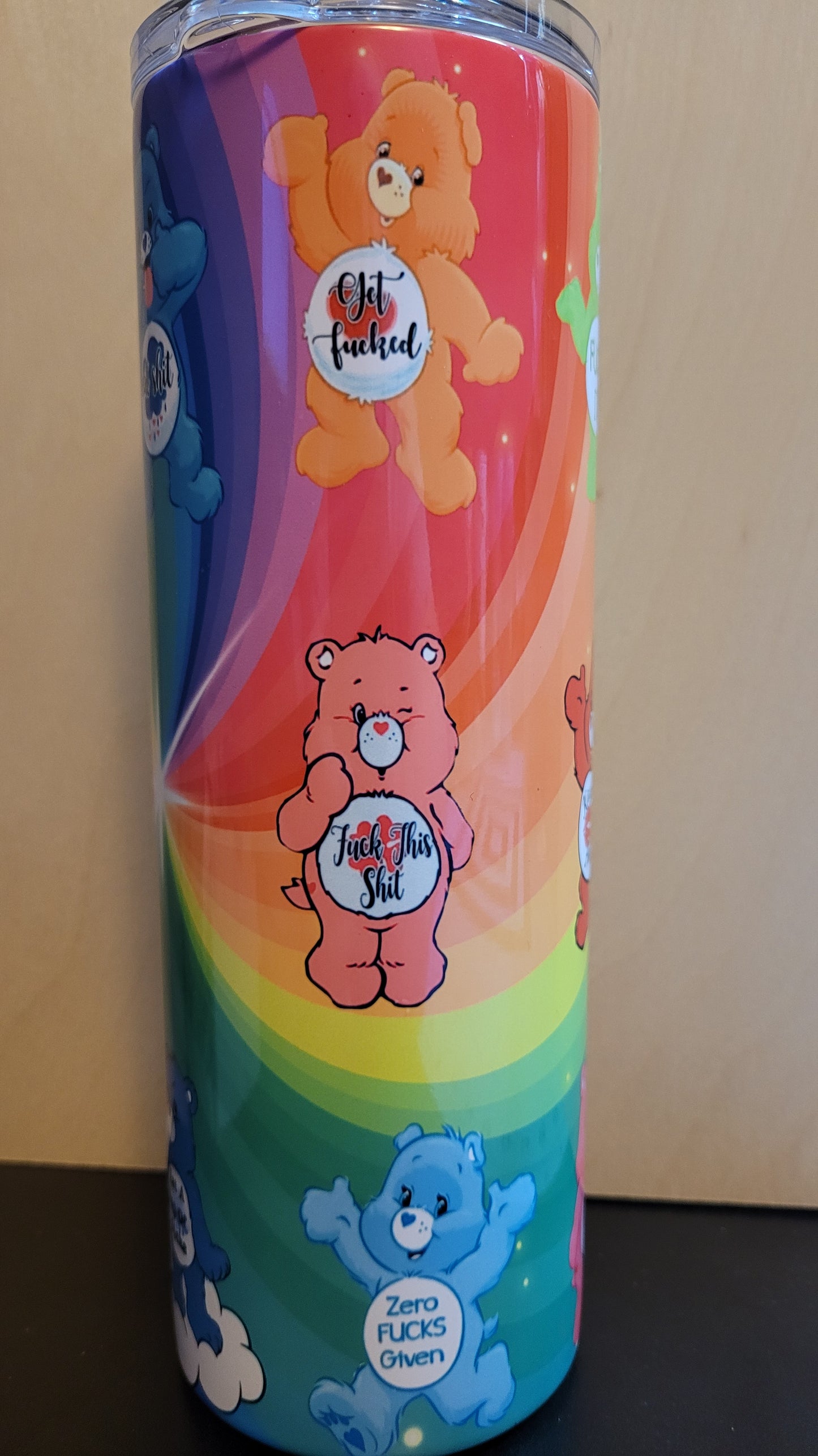 They are here! For adults only. The Swear Bears! The entire Swear Bears Lineup on 1 tumbler. Every color and each one with their own special phrase on their belly.