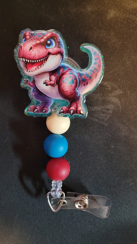 Badge Reel T-Rex