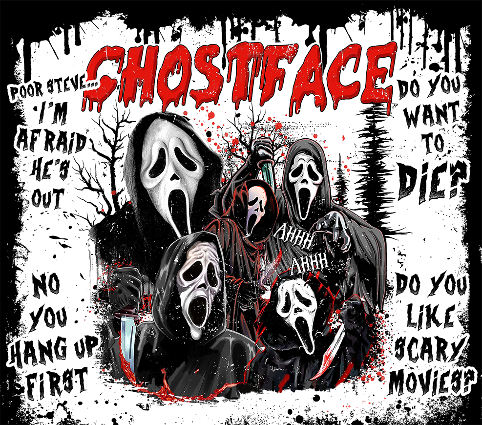 Our horror series sees a new addition....Ghostface from Scream. So....Do you like scary movies? 