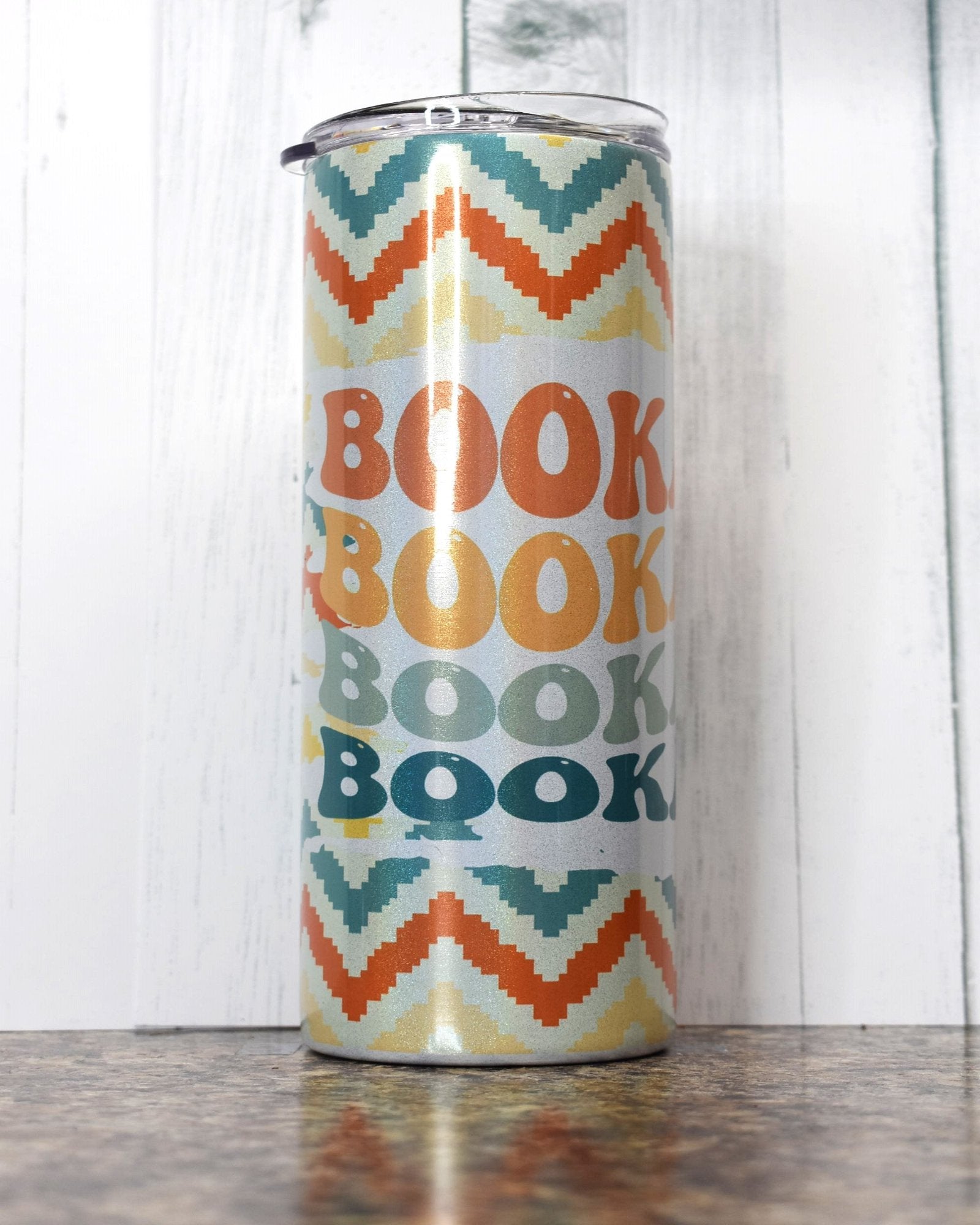 Fill up this 20 oz Stainless Steel Sublimated Bookaholic Tumbler with your favorite drink, grab a book and enjoy the read . 