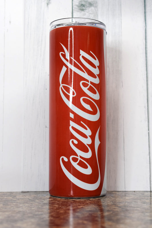 This 20 oz stainless steel Makerflo tumbler will hold your Coke and give you a smile. Enjoy your favorite hot or cold beverage on the go and show off your style as you keep your drinks at the perfect temperature.