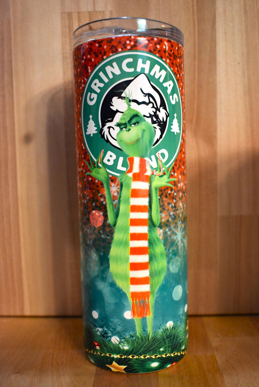 Start your day with a tumbler full of some Grinchmas Blend. Designed and crafted by yours truly... The Grinch.   Double-wall vacuum insulation ensures that beverages stay cold for 24+ hours and warm for 8 hours, with a sliding BPA-FREE lid and clear straw to complete the look. Share it with the special Bah Humbug person in your life.