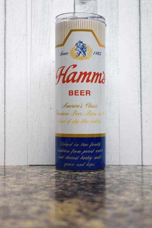 We bring you this one right from the land of sky blue waters. Hamm's This 20 oz stainless steel Makerflo tumblerwill have you enjoying your favorite hot or cold beverage on the go and show off your style as you keep your drinks at the perfect temperature.