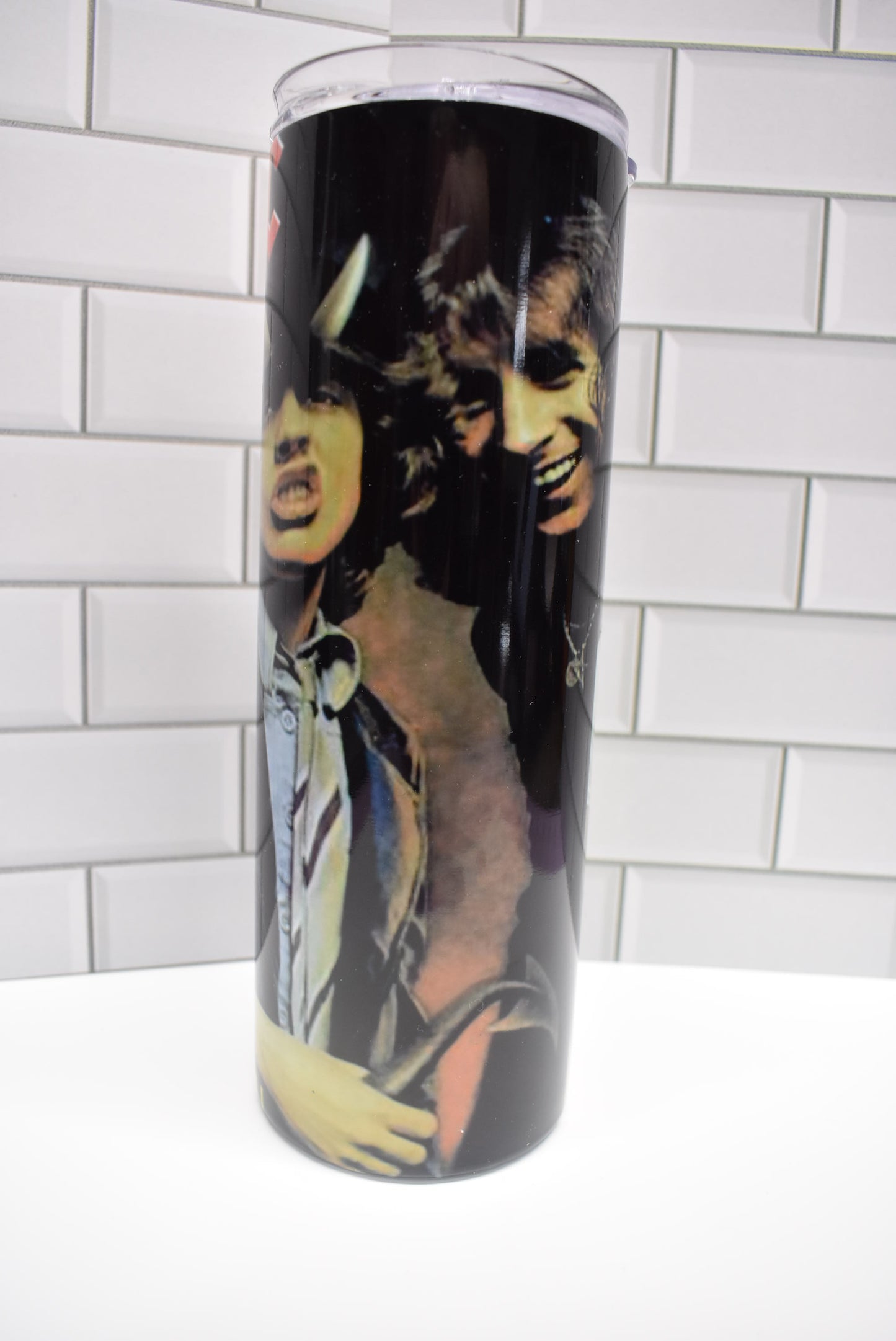 20 oz Stainless Steel tumbler with ACDC Highway To Hell Album Cover. Make sure you pack you warm weather clothes for this trip.