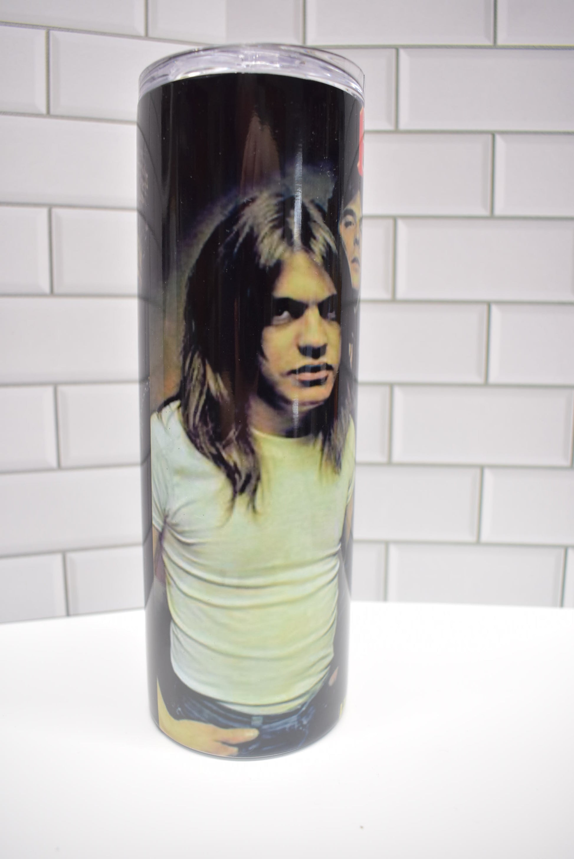 20 oz Stainless Steel tumbler with ACDC Highway To Hell Album Cover. Make sure you pack you warm weather clothes for this trip.