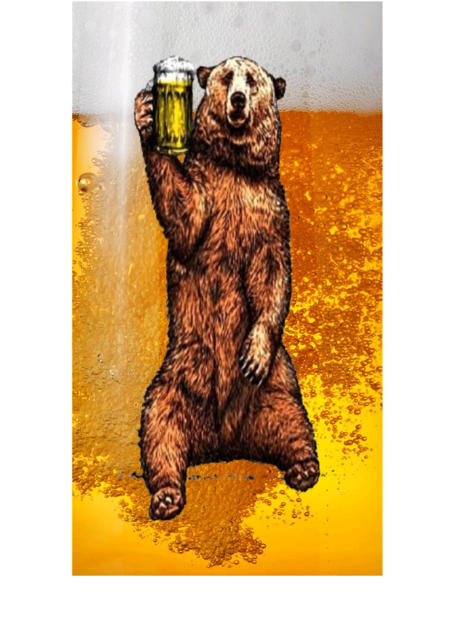 Tumbler 20 oz Bear With Me Beer Bear