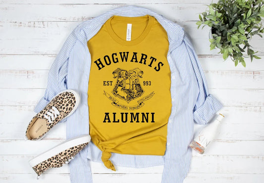 printed t-shirt Hogwarts alumni